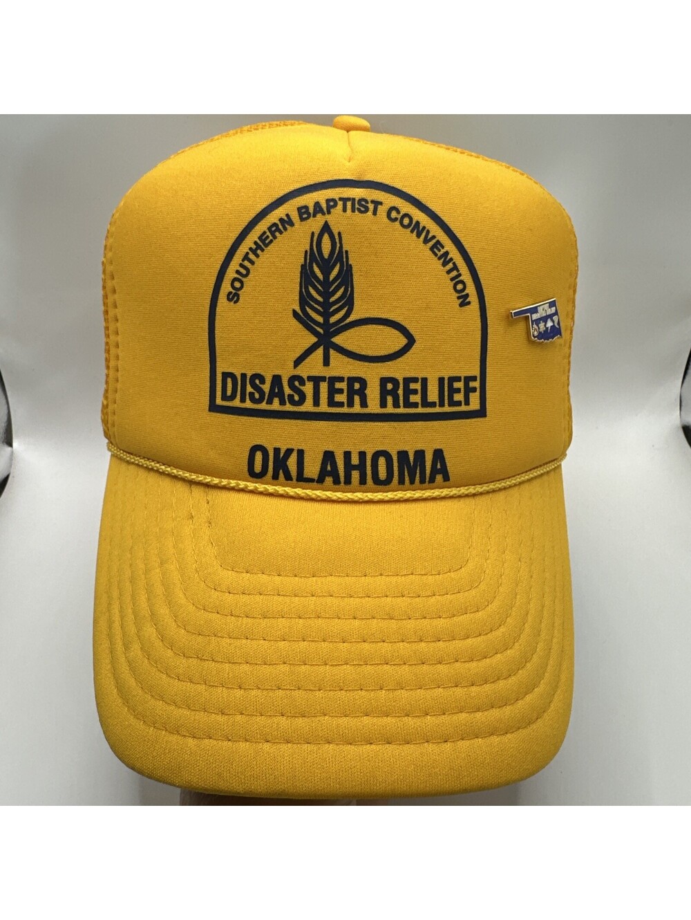 Southern Baptist Convention Disaster Relief Oklahoma Rope Vintage Trucker Hat